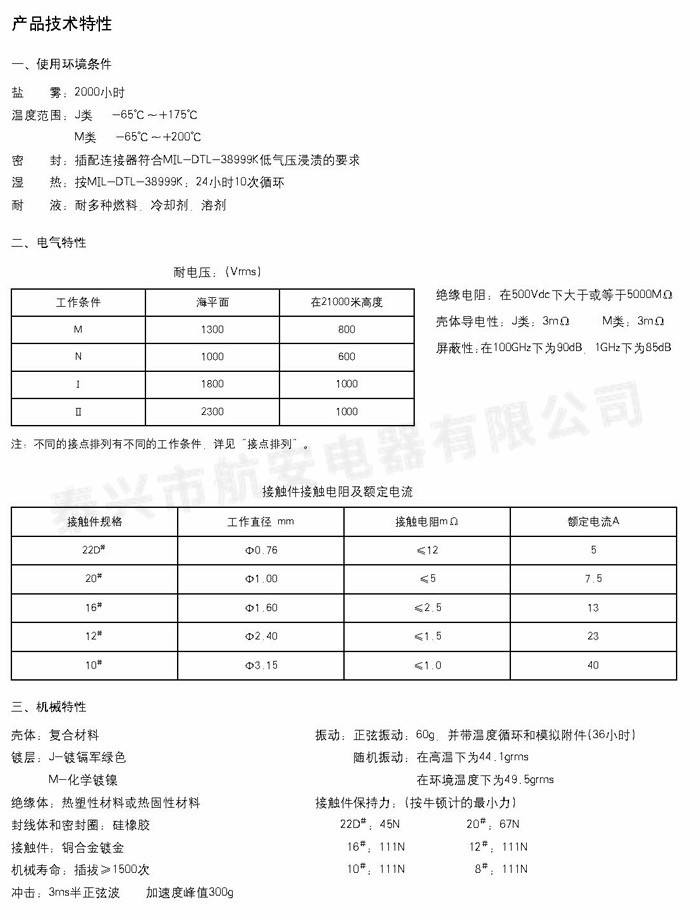 GJB599Ⅲ（MIL-DTL-38999Ⅲ)復(fù)合材料圓形電連接器